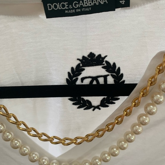 Dolce& Gabbana Pearl necklace shirt - Picture 5 of 10